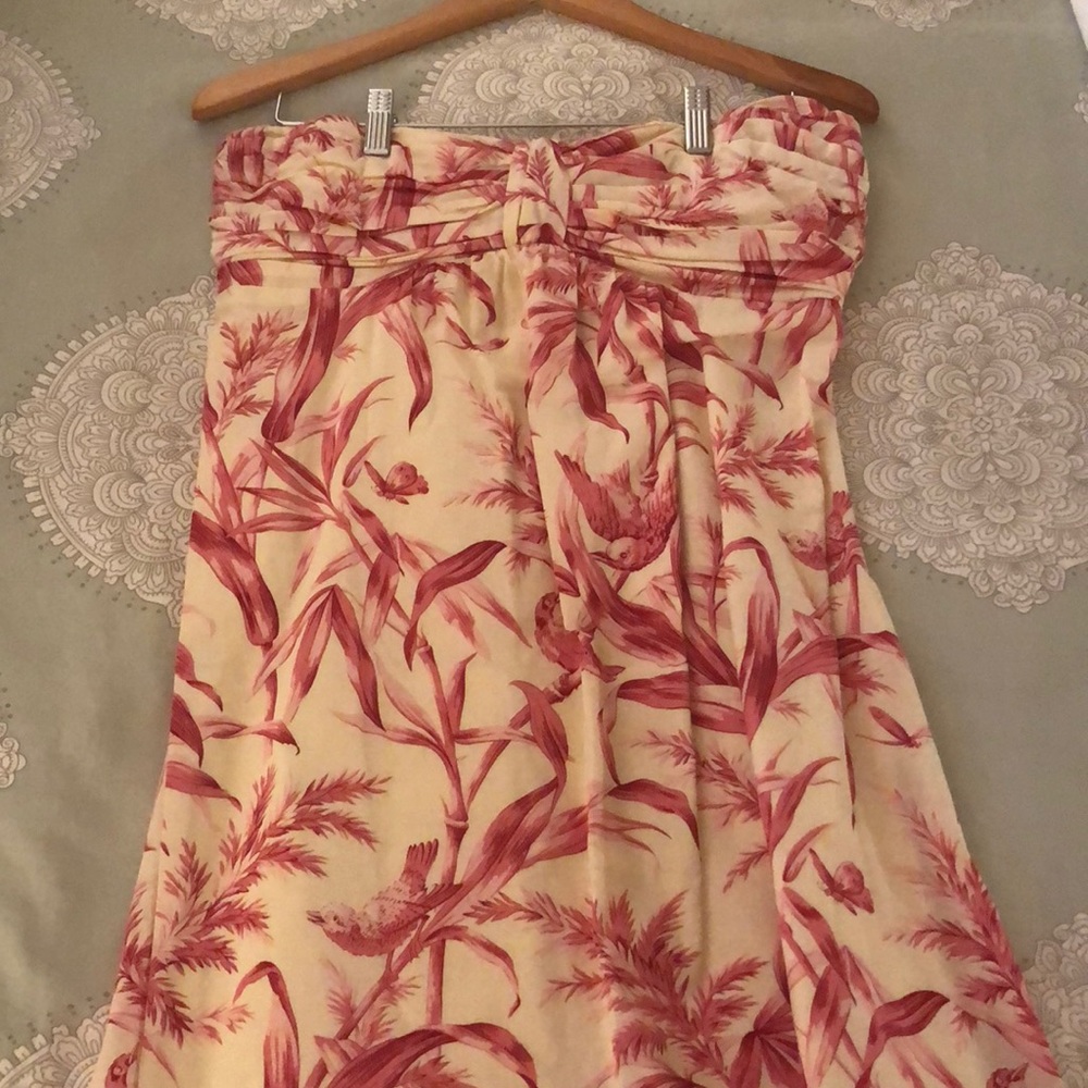 Anthropologie strapless dress